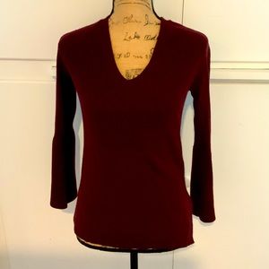 Wine colored JCrew sweater